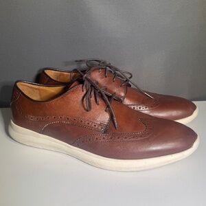 Johnston & Murphy Men’s Sheepskin Leather Wingtip Shoes – Size 8